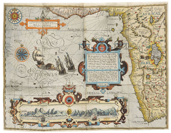 Jan Huygen van Linschoten - Itinerario, Voyage ofte Shipvaert. 1595-96. - 