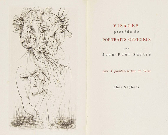  Wols (d.i. Wolfgang Schulze) - Sartre: Visages, 1948