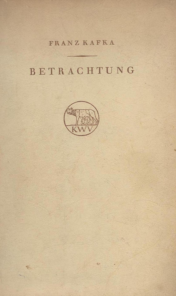 Franz Kafka - Betrachtung. (2. Ausg. 1916)