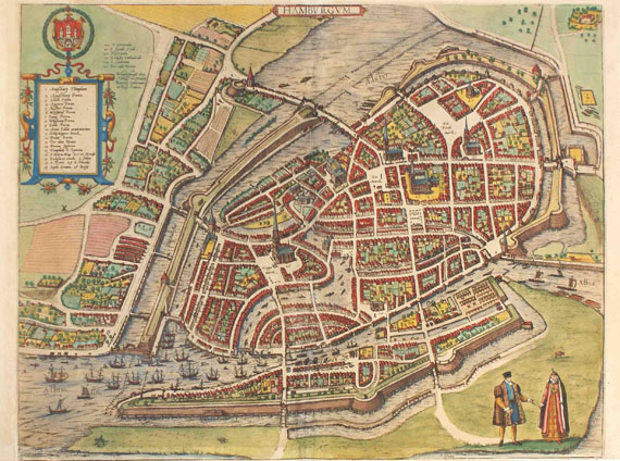  Hamburg - 1 Bl. Hamburgum. Um 1585.