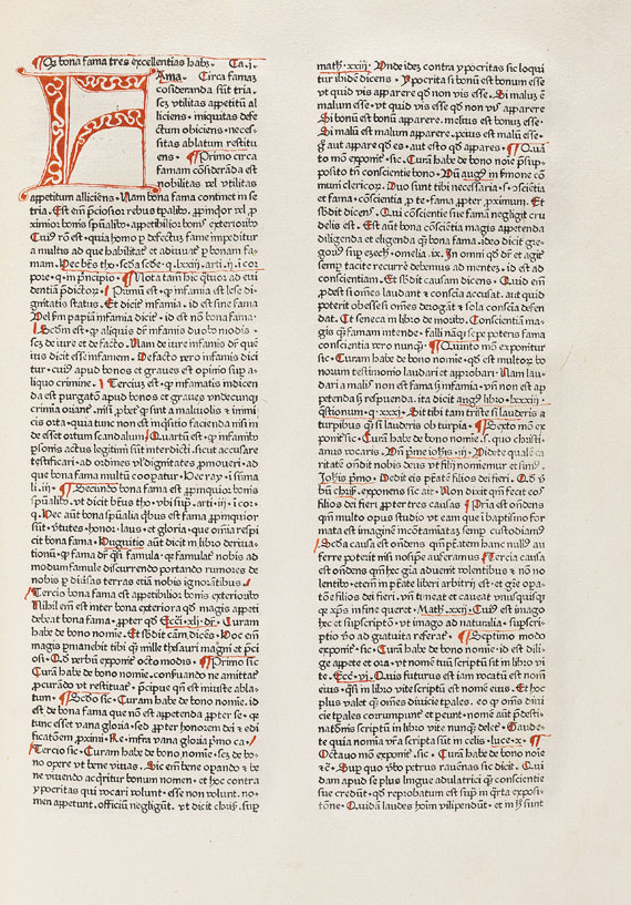  Rainerius de Pisis - 2 Bde. Pantheologia. 1473. - 