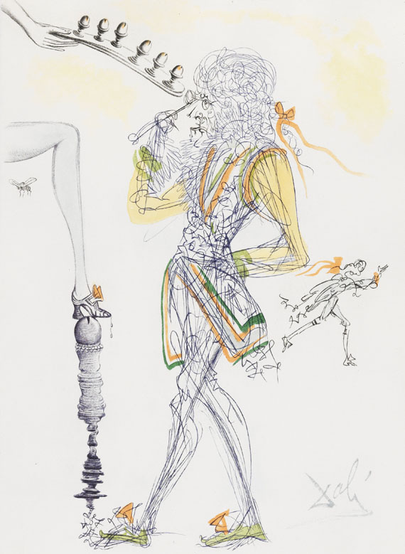 Salvador Dalí - Illustre Casanova. 1967.