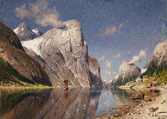 Adelsteen Normann - Norwegische Fjordlandschaft