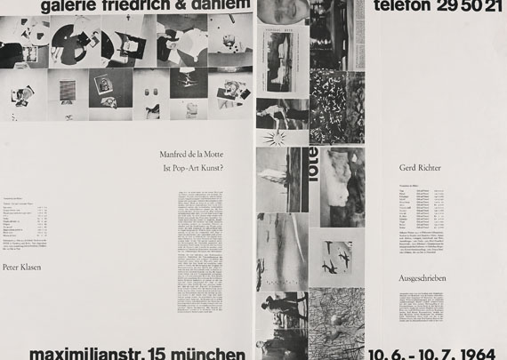 Gerhard Richter - 1 Plakat. 1964. - 
