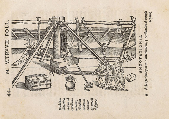 Marcus Vitruvius Pollio - De architectura. Straßburg 1550