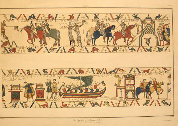 Teppich von Bayeux - Bayeux tapestry. 1819-23.