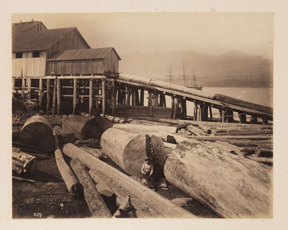  Reisefotografie - Album Amerika. Mit 81 Orig.-Fotografien. 1891. - 