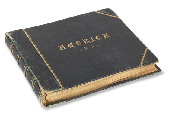  Reisefotografie - Album Amerika. Mit 81 Orig.-Fotografien. 1891. - 