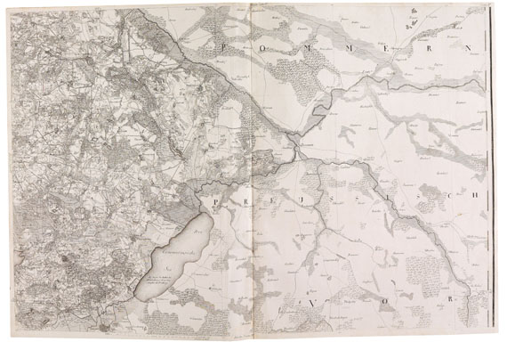 Schmettau, F. W. K. - Schmettau, Topographisch Oeconomisch u. Militairische Charte ... Mecklenburg-Schwerin. 1788