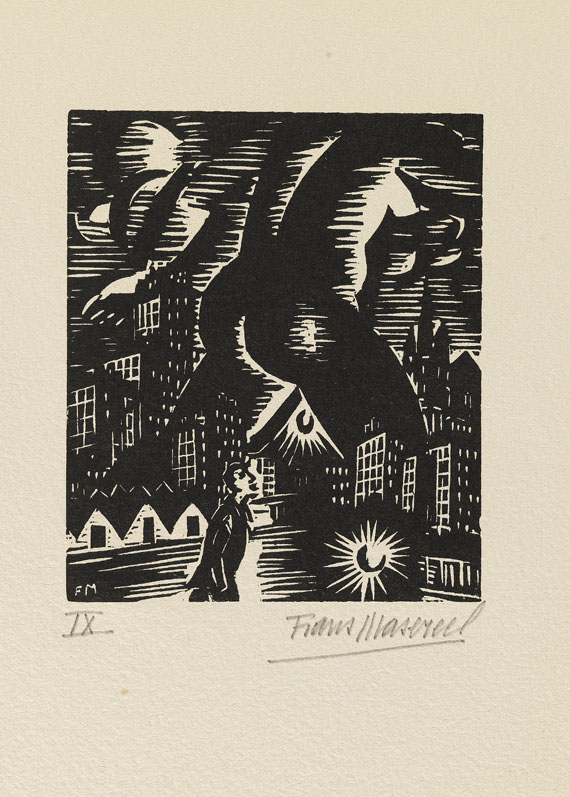 Frans Masereel - Aventure Nocturne. 1958.