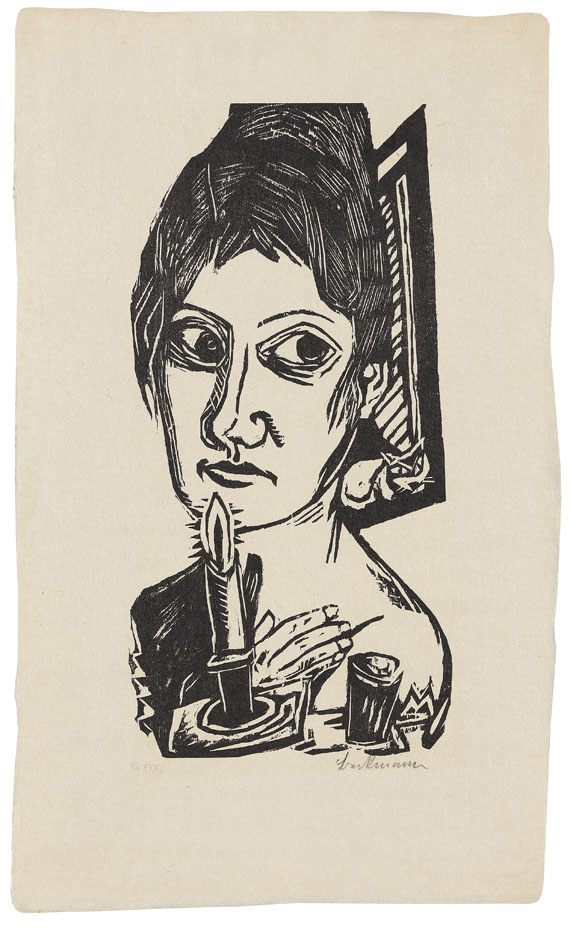 Max Beckmann - Frau mit Kerze