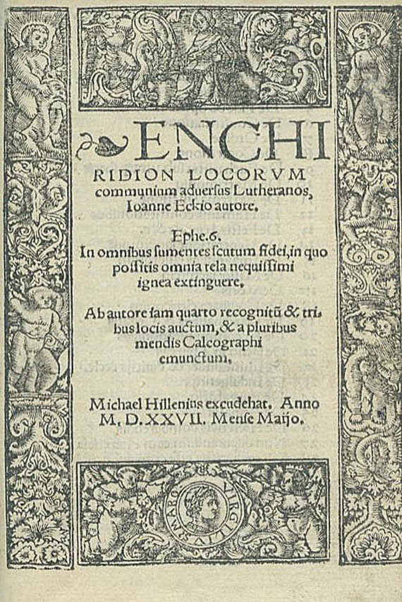 Johann von Eck - Enchiridion Locorum. 1527.
