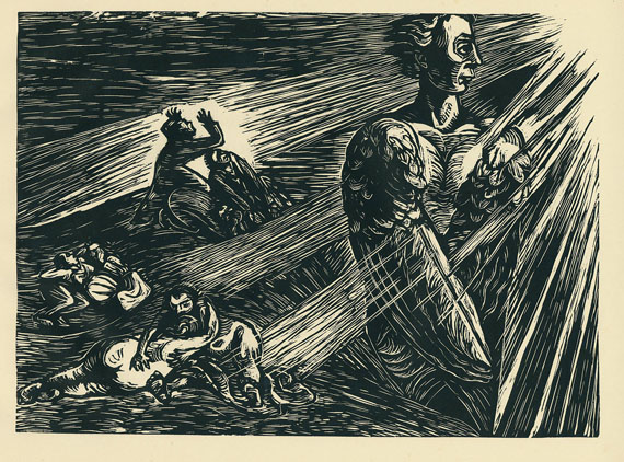 Ernst Barlach - Die Wandlungen Gottes. 1922.- Dabei: Schiller, An die Freude. 1927.