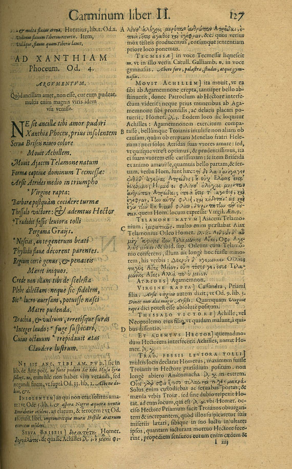 Quintus Horatius Flaccus - Ex fide atque auctoritate complurium. 1604.