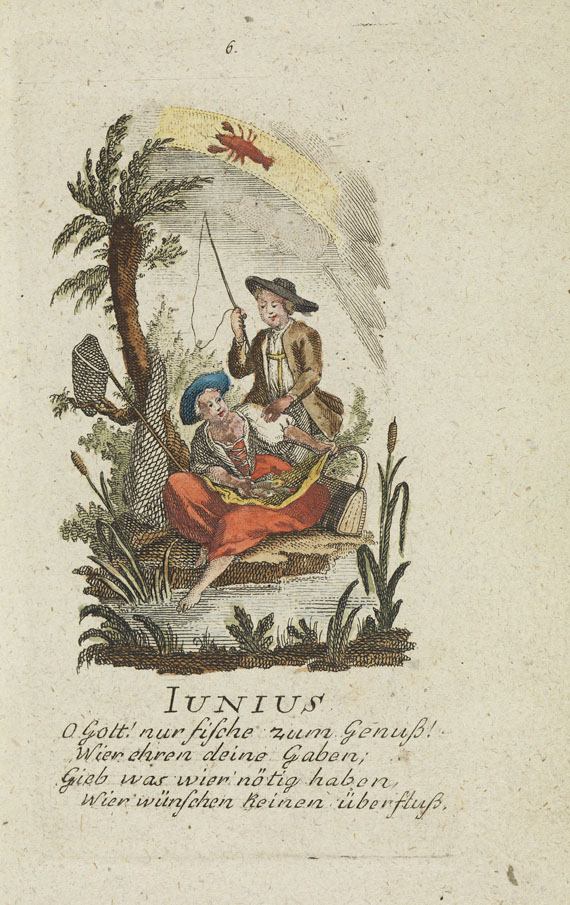 Die zwölf Monate - Die zwölf Monate. um 1790