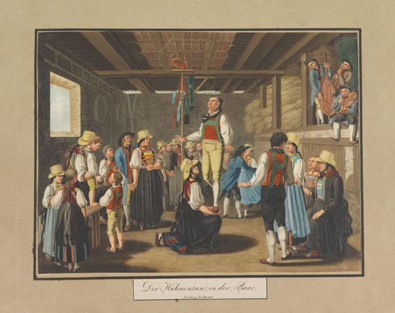 Aloys Schreiber - Trachten, Volksfeste ... im Grosherzogtum Baden. 1824..