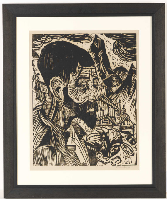 Ernst Ludwig Kirchner - Sennkopf (Martin Schmied) - Frame image
