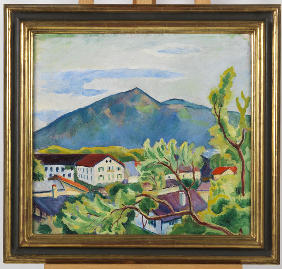 August Macke - Frühlingslandschaft in Tegernsee - Frame image