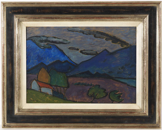 Gabriele Münter - Berglandschaft mit Haus - Frame image