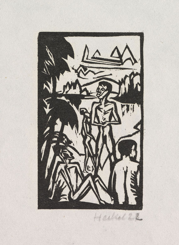 Erich Heckel - Katalog der Grafik-Ausstellung "Erich Heckel" bei J. B. Neumann, Berlin 1923