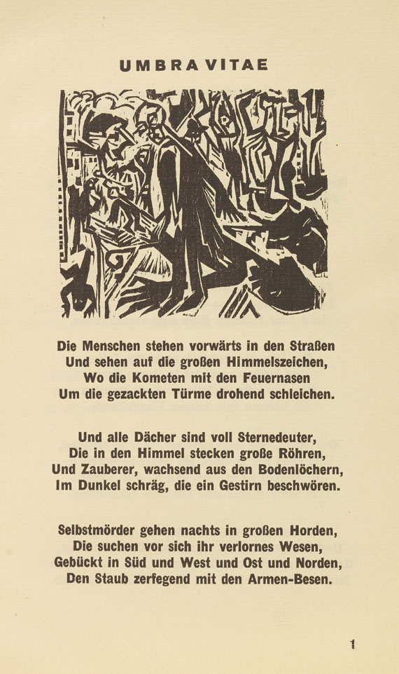 Ernst Ludwig Kirchner - Heym , Umbra vitae. 1924.