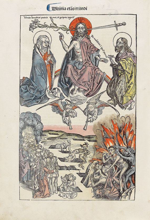 Hartmann Schedel - Weltchronik. 1493. Cincinnius-Exemplar. - 