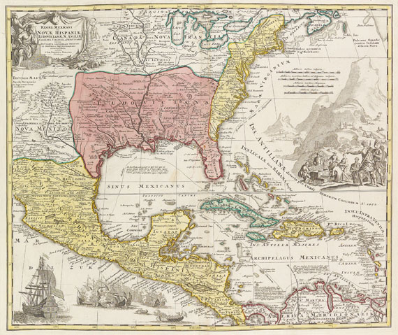 Johann Baptist Homann - Grosser Atlas uber die gantze Welt. 1725. 2 Bde. - 