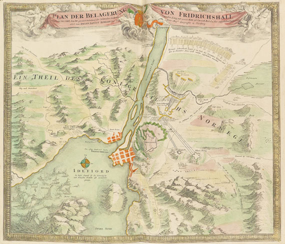 Johann Baptist Homann - Grosser Atlas uber die gantze Welt. 1725. 2 Bde. - 