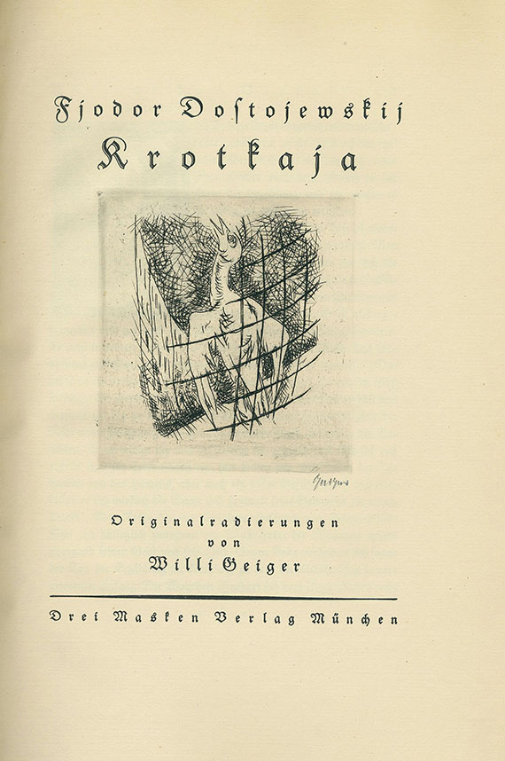 Willi Geiger - Dostojewski, Krotkaja. 1921.