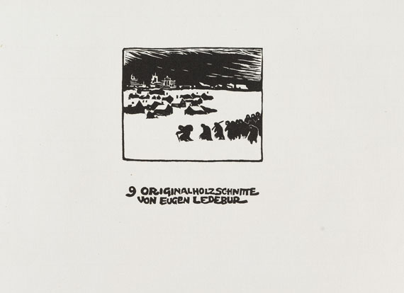 Eugen Ledebur - 9 Originalholzschnitte. 1942.