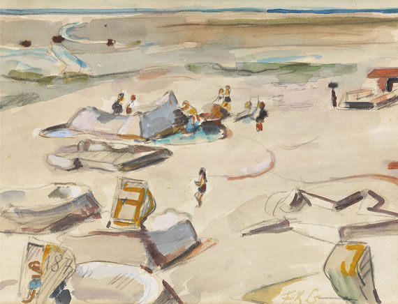 Friedrich Karl Gotsch - Am Strand