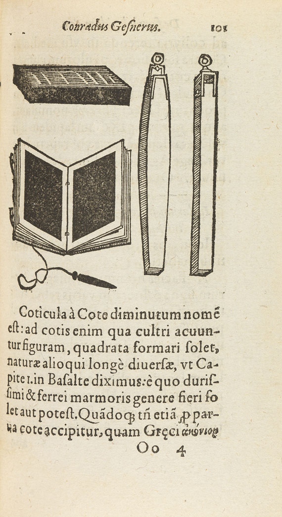 Conrad Gesner - De omni rerum fossilium genere. 1565. - 