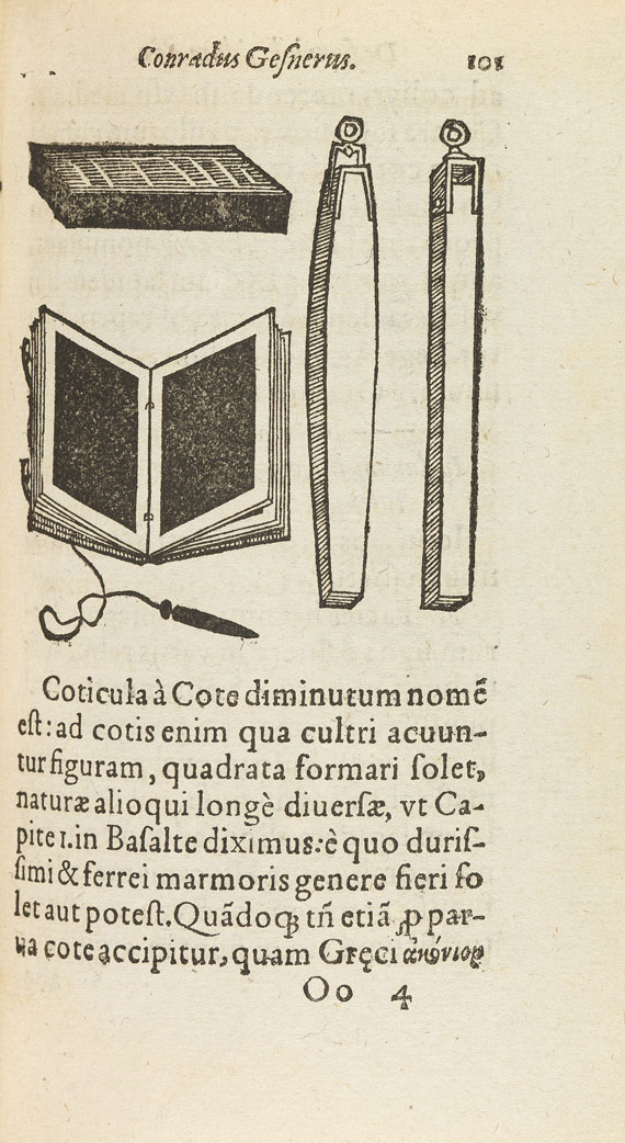 Conrad Gesner - De omni rerum fossilium genere. 1565. - 