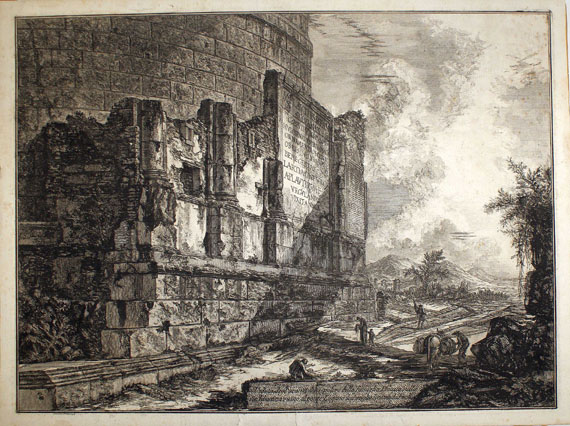 Giovanni Battista Piranesi - 3 Bll. Veduten von Rom.