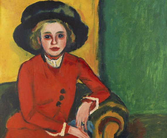 Hermann Max Pechstein - Bildnis Charlotte Cuhrt - 