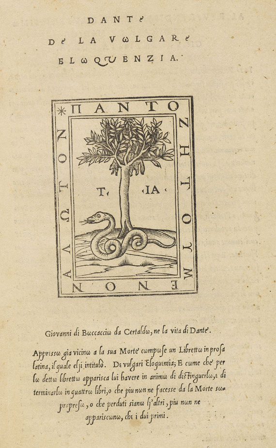  Dante Alighieri - De la volgare eloquenzia.