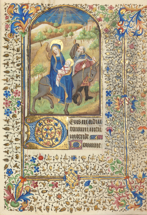 Manuskript - Stundenbuch. Paris um 1450. Manuskript auf Pergament.