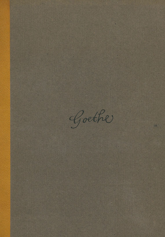   - Goethe, J. W. von, Winckelmann + Hermann u. Dorothea. 2 Tle.