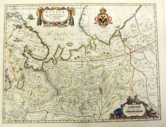 Rußland - 4 Bll. Tartaria + Taurica Chersonesus + Russiae vulgo Moscovia (Blaeu)+ Imp. Russiae magnae (Lotter).