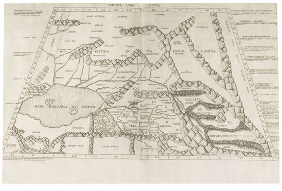 Rußland - 1 Bl. Septima Asiae tabula (Ptolemäus/Vitalibus).