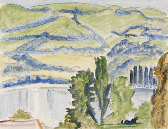 Erich Heckel - Blick auf den See