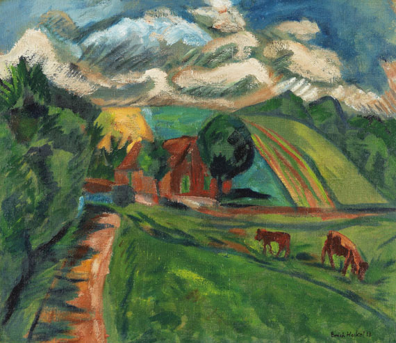 Erich Heckel - Hügellandschaft