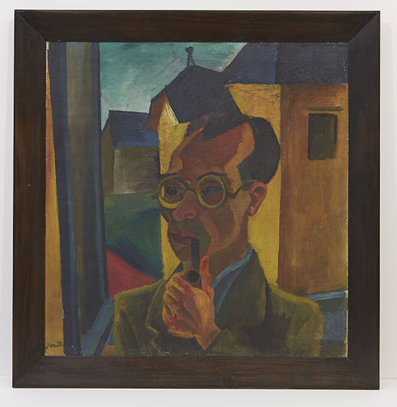 Conrad Felixmüller - Porträt des Malers Alois Erbach - Frame image