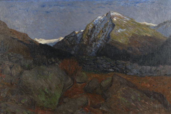 Fritz Overbeck - Bergkuppe im Engadin