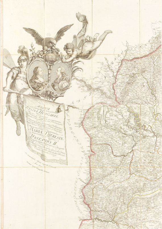  Ungarn - Mappa ... Regni Hungariae (I. Müller / Mollo), Ausg. 1807. Gefaltet in Schuber.