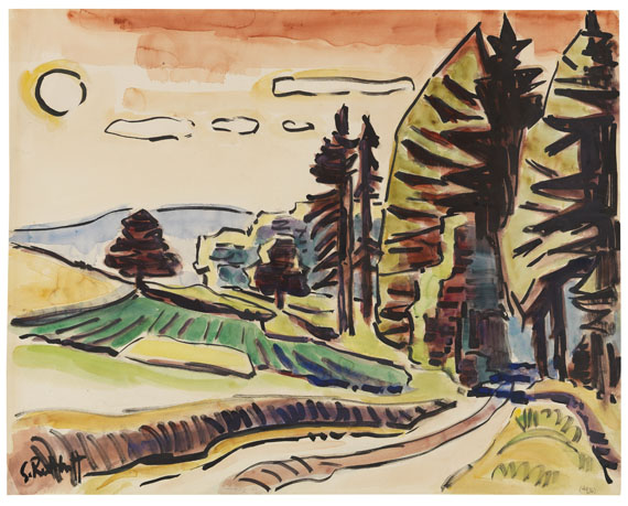 Karl Schmidt-Rottluff - Waldweg