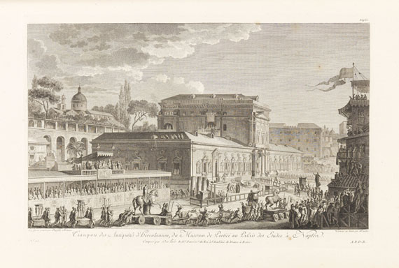 Jean Claude Richard de Saint-Non - Voyage pittoresque ... de Naples et de Sicile. 5 Bde. 1781-86. - 
