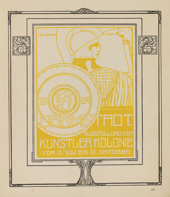 Darmstädter Künstlerkolonie - Katalog Ausstellung der Künsterkolonie Darmstadt. 1904.