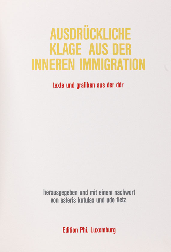   - Texte und Graphiken aus der DDR