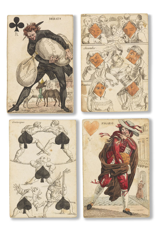  Spiele - Cartes à rire (französ. Spielkarten-Set). - 